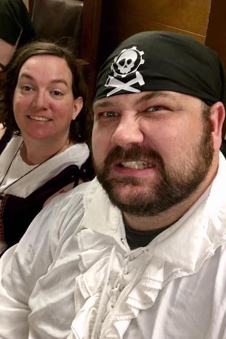 A couple that pirates together...